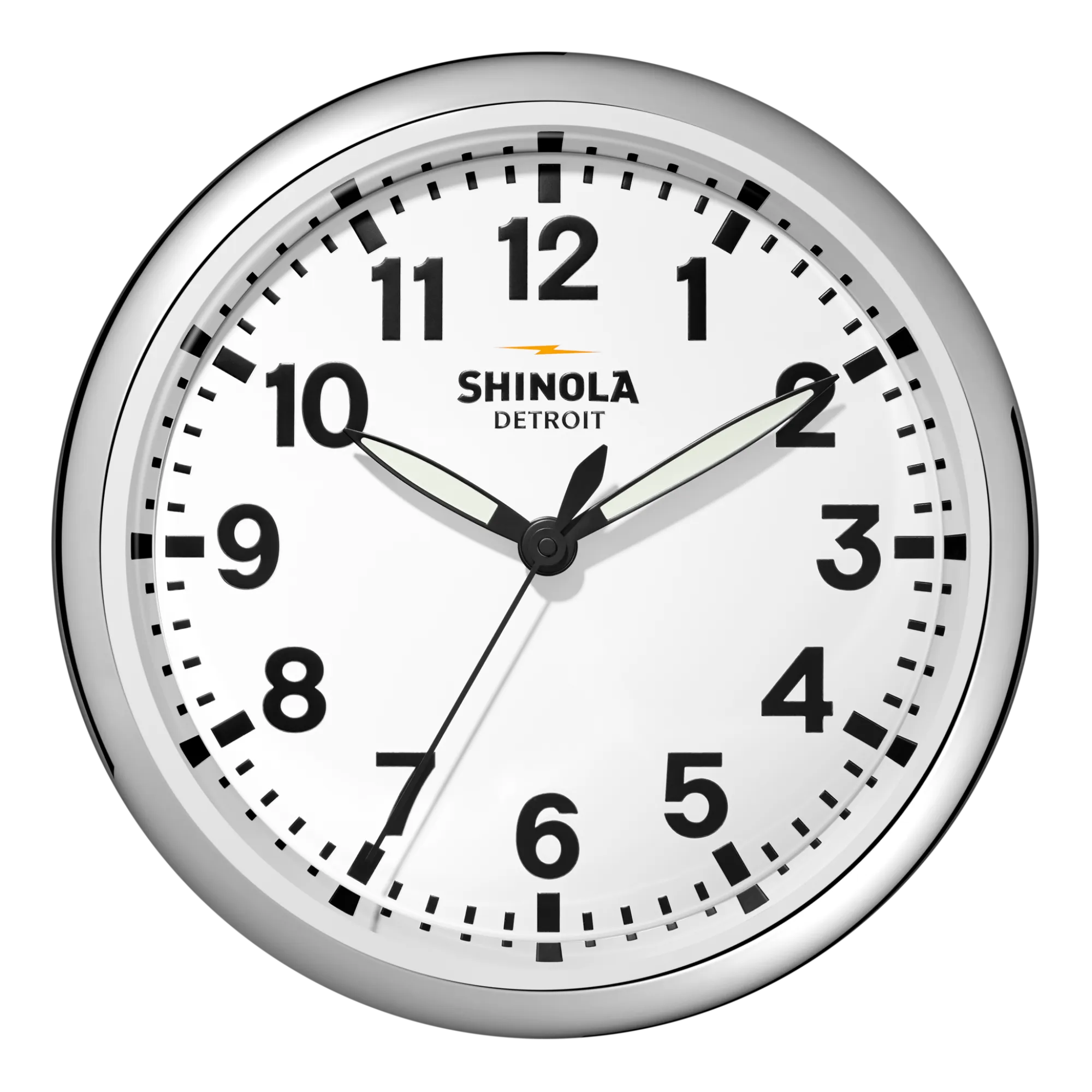 Shinola Shop All|Best Sellers|14" Runwell Clock White/Silver