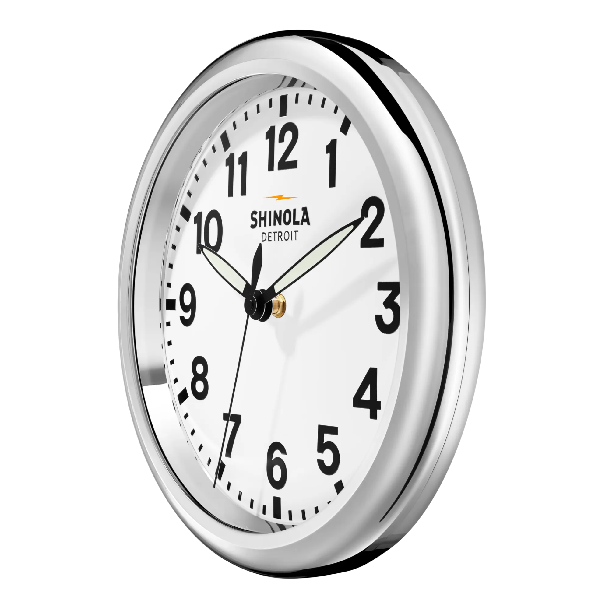 Shinola Shop All|Best Sellers|14" Runwell Clock White/Silver
