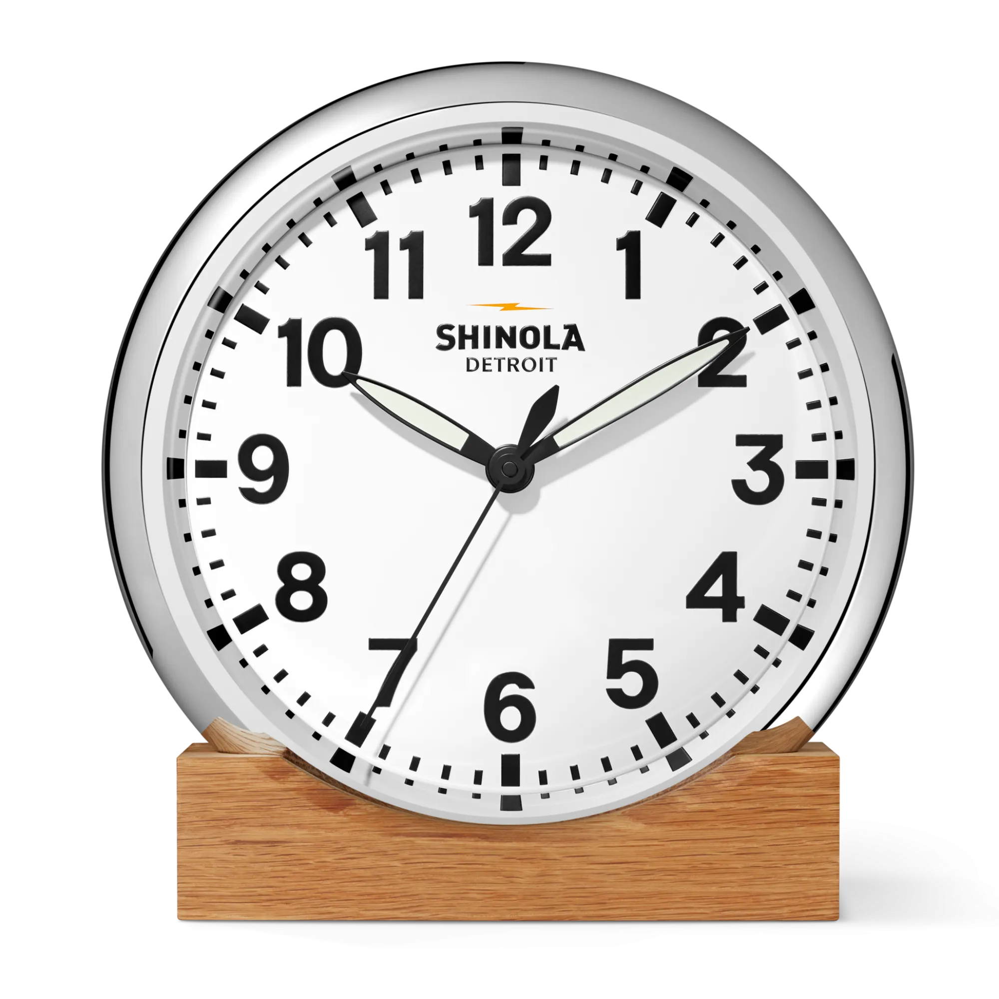 Shinola Shop All|Best Sellers|14" Runwell Clock White/Silver