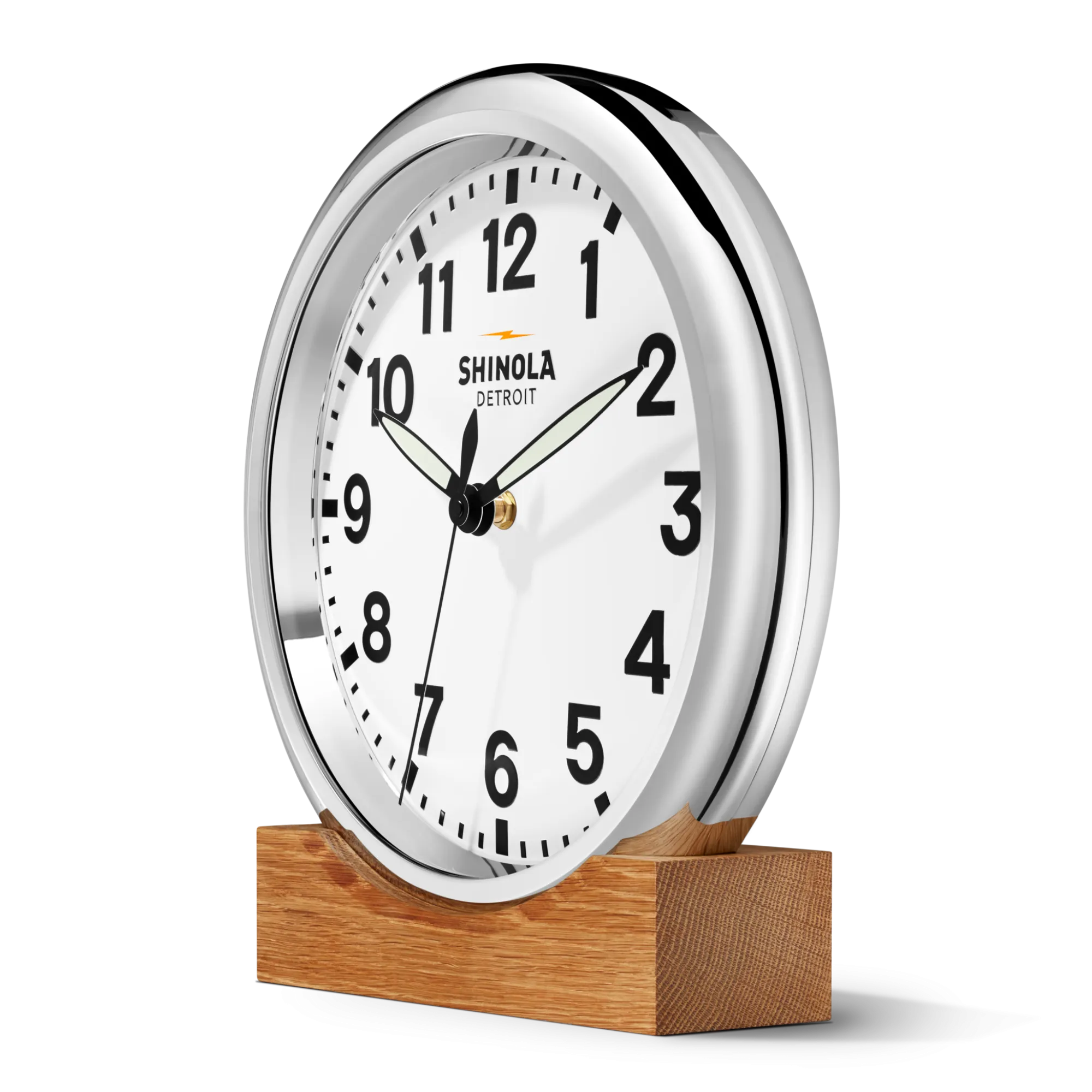 Shinola Shop All|Best Sellers|14" Runwell Clock White/Silver