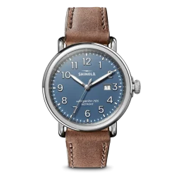Shinola Classic Watches|Classic Watches|Runwell Date Watch Blue