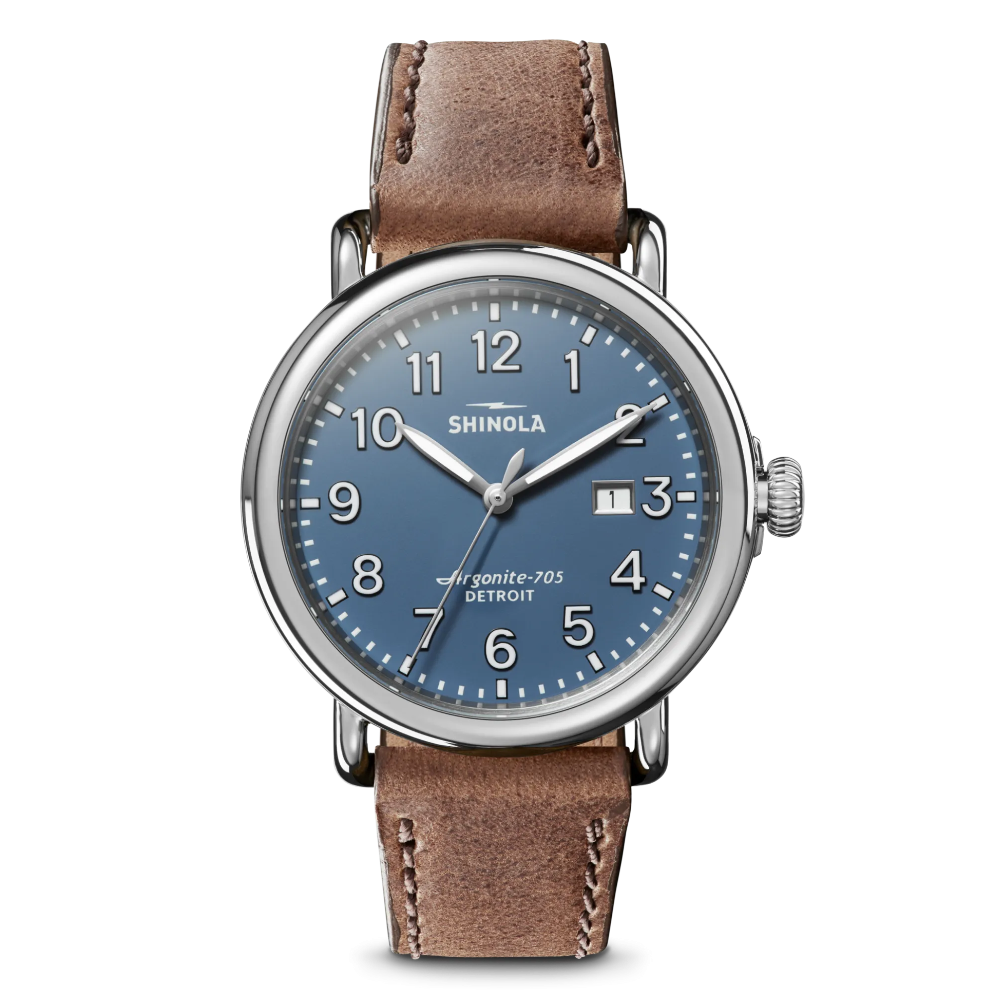 Shinola Classic Watches|Classic Watches|Runwell Date Watch Blue