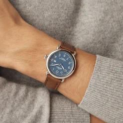 Shinola Classic Watches|Classic Watches|Runwell Date Watch Blue