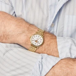 Shinola Gold Watches|Women'S Watches|Runwell Moon Phase Watch White