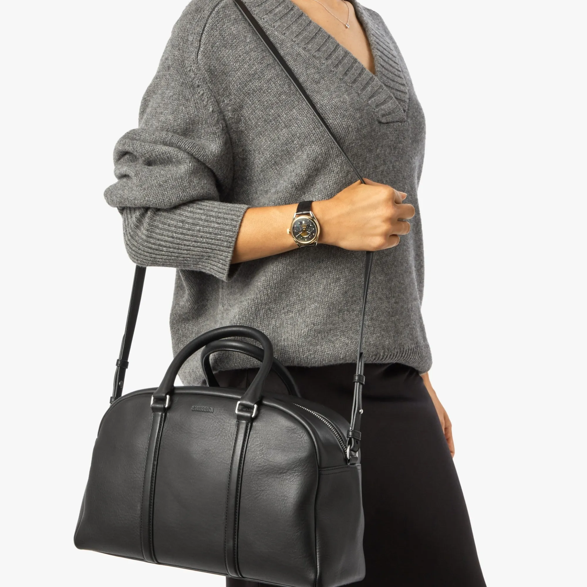 Shinola Briefcases|Tote Bags|Runwell Satchel Black