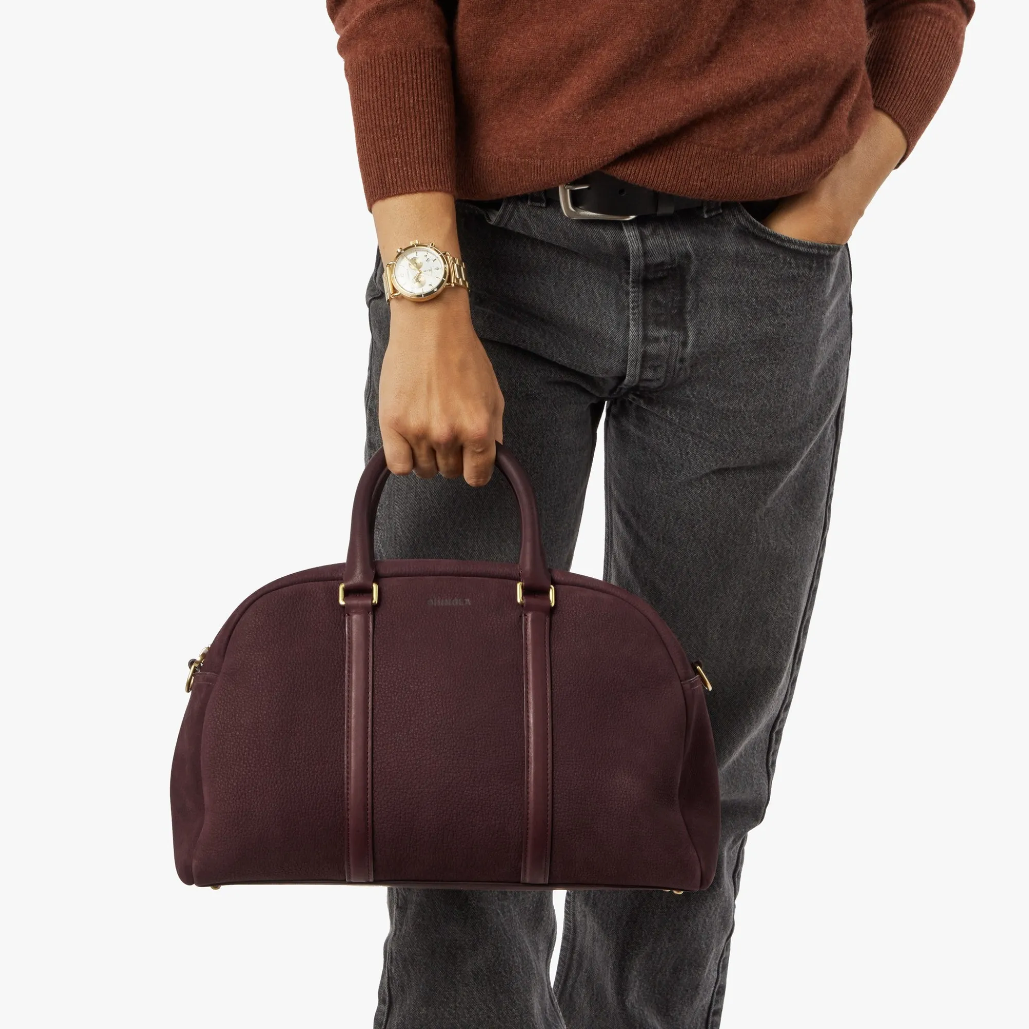 Shinola Briefcases|Tote Bags|Runwell Satchel Merlot