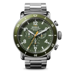 Shinola Chronograph Watches|Shop All|Runwell Sport Chronograph Watch Dark Olive