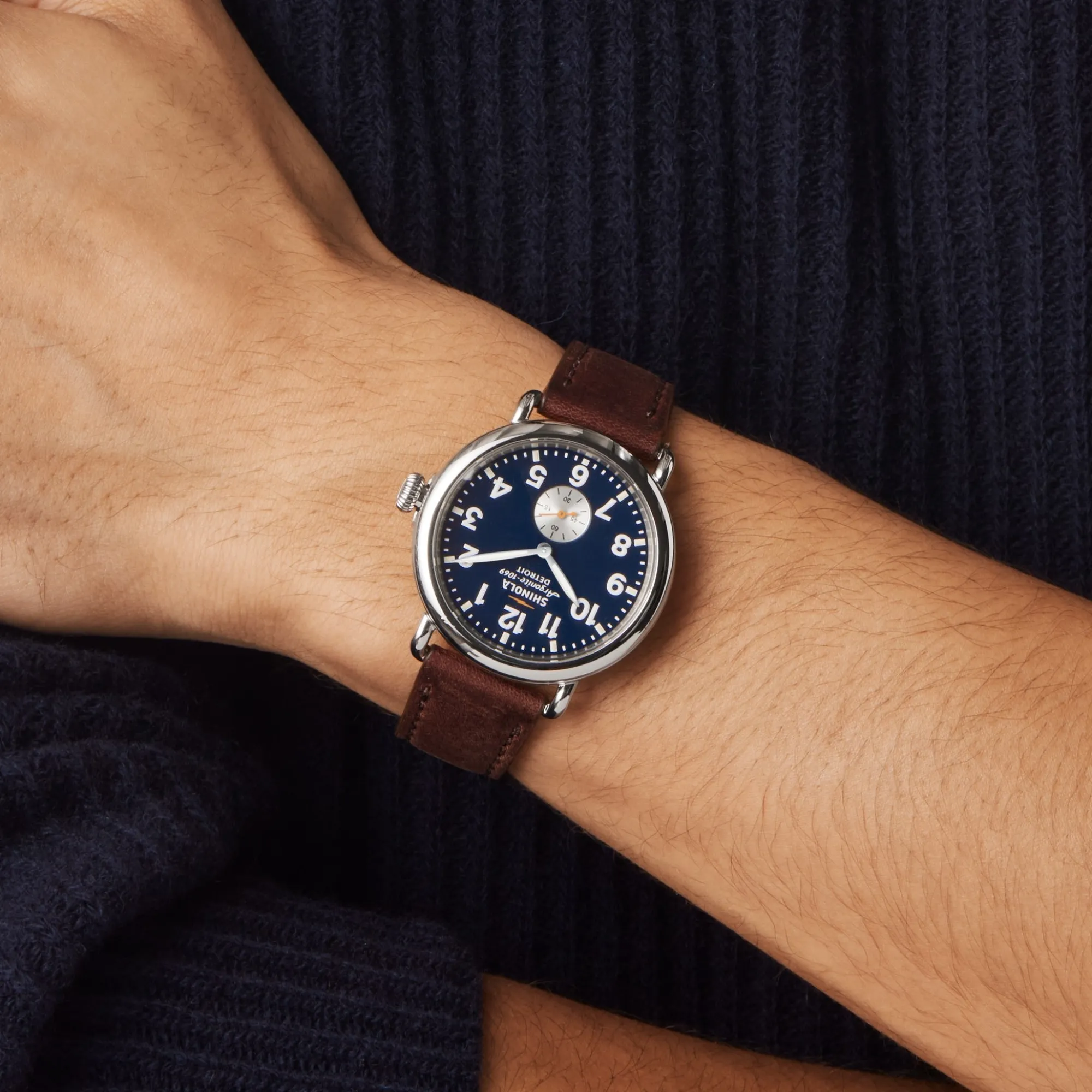 Shinola Classic Watches|Classic Watches|Runwell Watch Midnight Blue