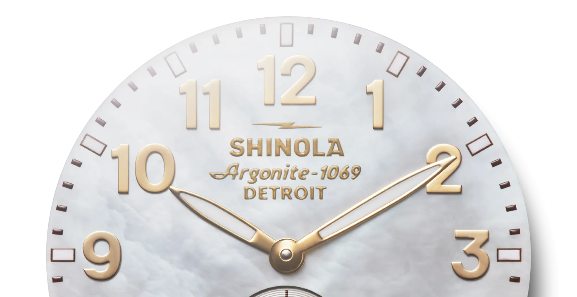 Shinola Gold Watches|Two-Tone Watches|Runwell Watch Mother of Pearl