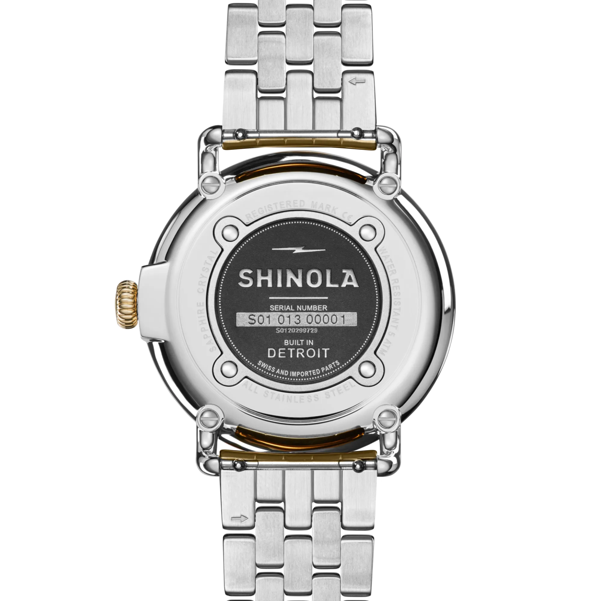 Shinola Gold Watches|Two-Tone Watches|Runwell Watch Mother of Pearl