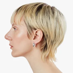 Shinola Shop All Women'S Jewelry|Sterling Silver|Signature Chubby Huggie Earrings
