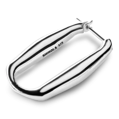 Shinola Shop All Women'S Jewelry|Sterling Silver|Signature Link Hoop Earrings