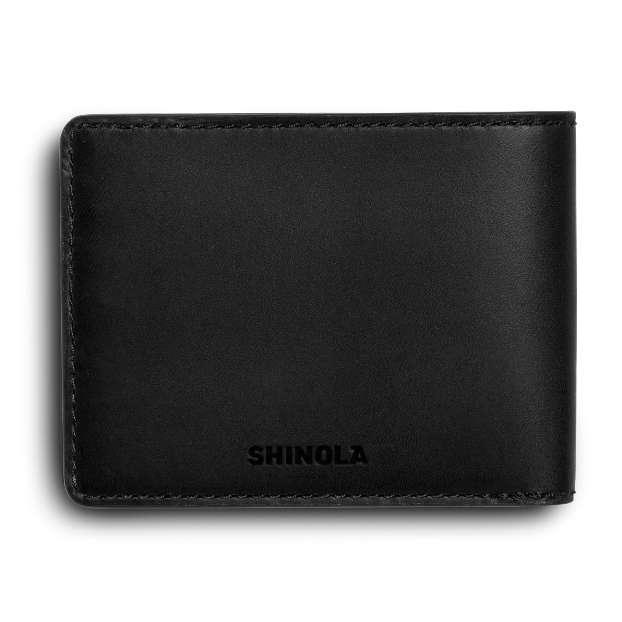 Shinola Monogrammable|Personalizable|Slim Bifold Wallet Black