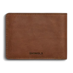Shinola Best Sellers|Monogrammable|Slim Bifold Wallet Medium Brown
