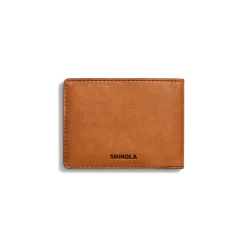 Shinola Monogrammable|Personalizable|Slim Bifold Wallet Tan