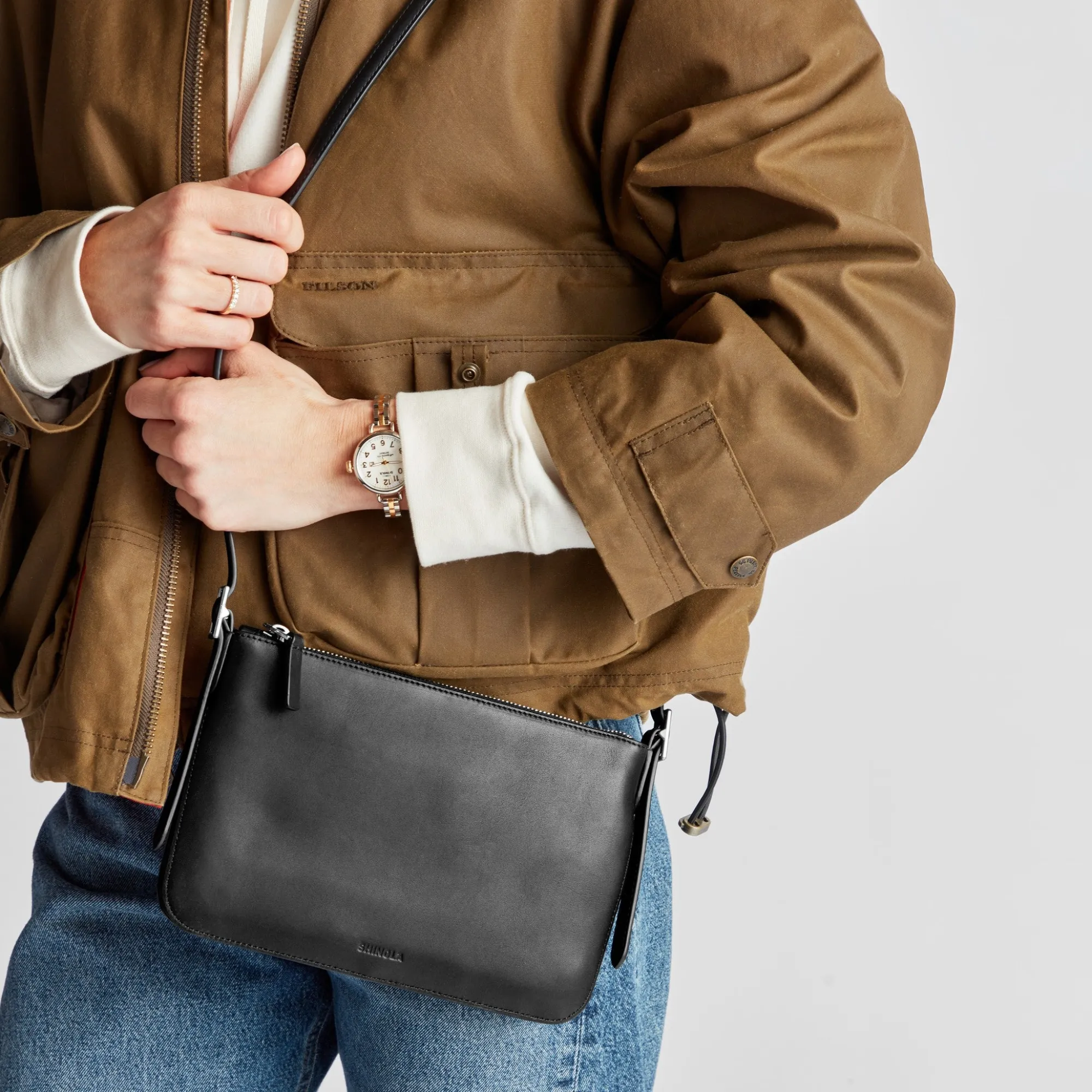 Shinola New Arrivals|Crossbody Bags|Small Bixby Crossbody Black
