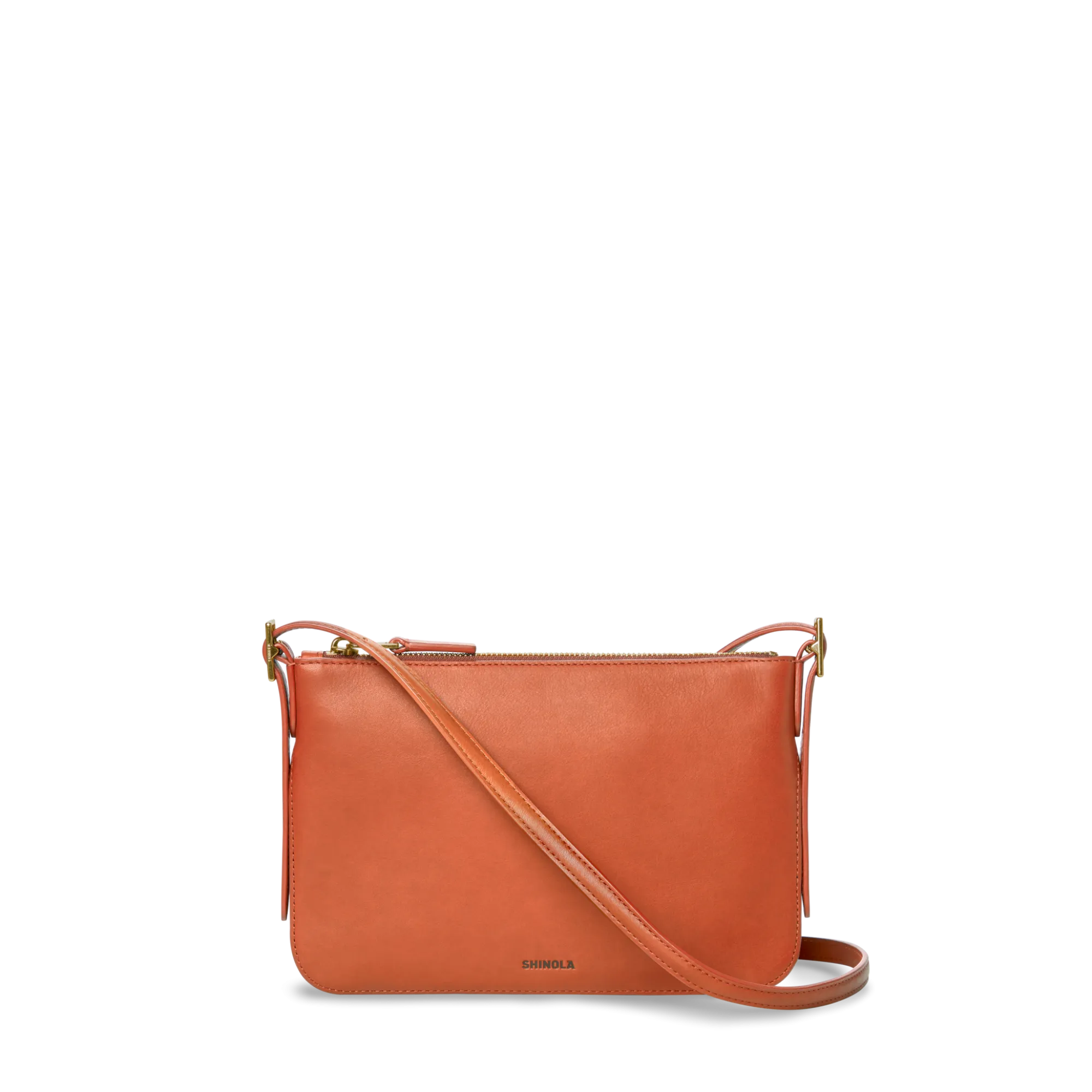 Shinola New Arrivals|Crossbody Bags|Small Bixby Crossbody Rust
