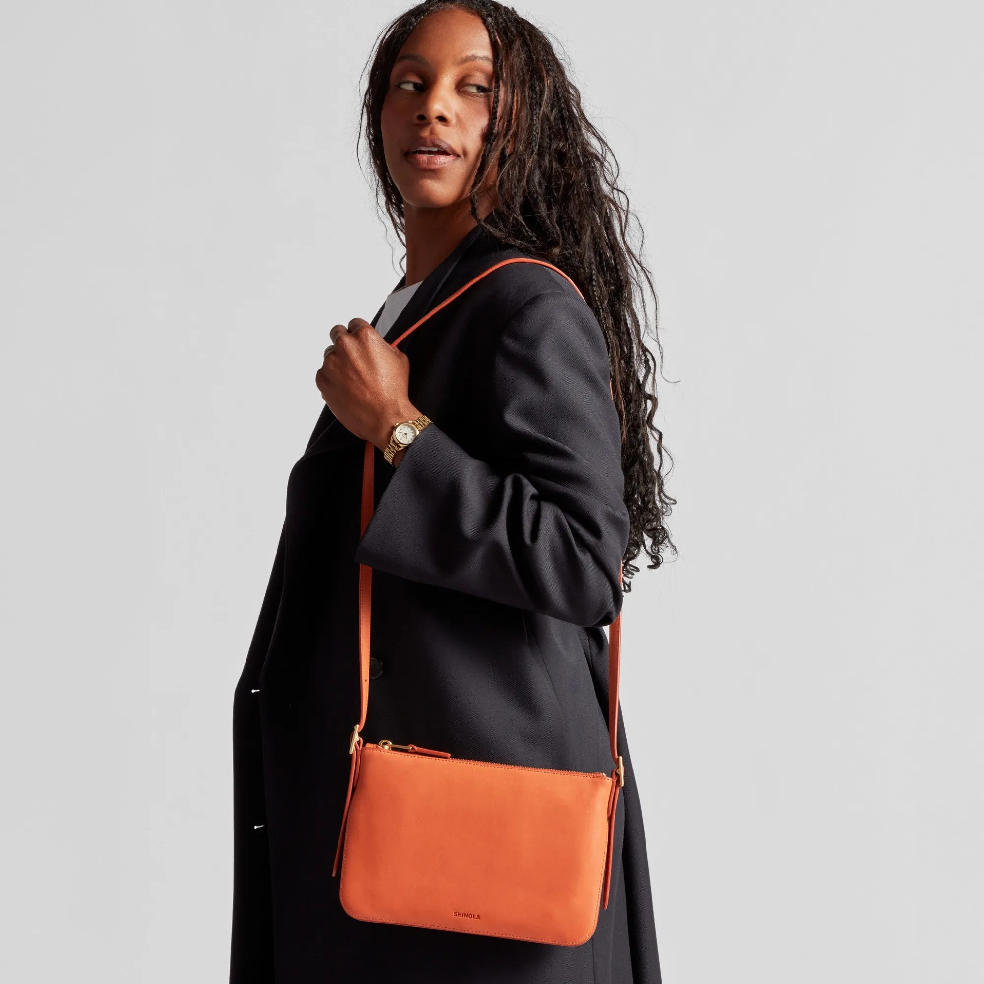 Shinola New Arrivals|Crossbody Bags|Small Bixby Crossbody Rust