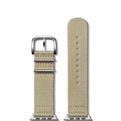 Shinola Shop All Straps|Nylon|Strap: 24/24 Nylon, SW Split G10, Vintage, Silver