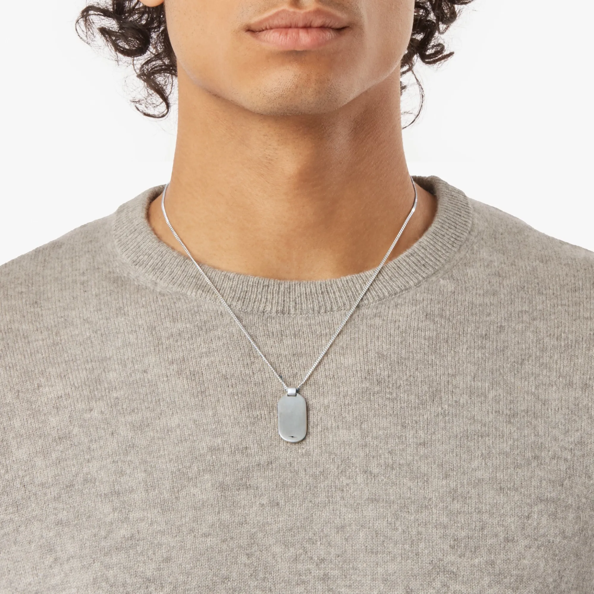 Shinola Engravable|Necklaces|Tag Curb Chain Necklace