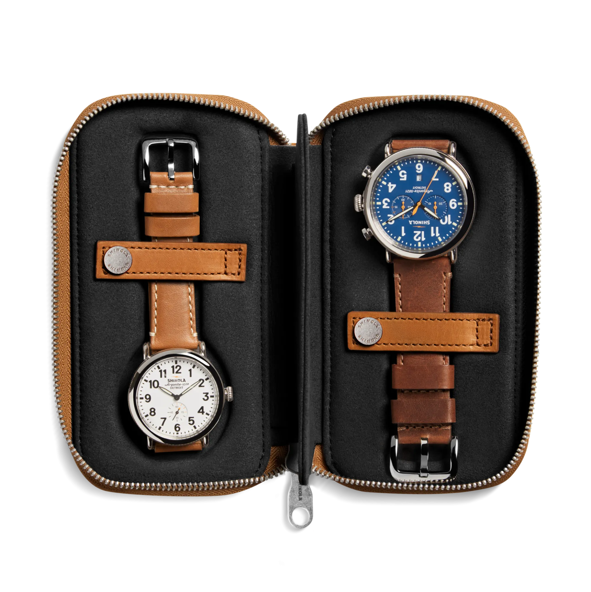 Shinola Shop All Men'S Leather & Bags|Shop All|Travel Watch Case Tan