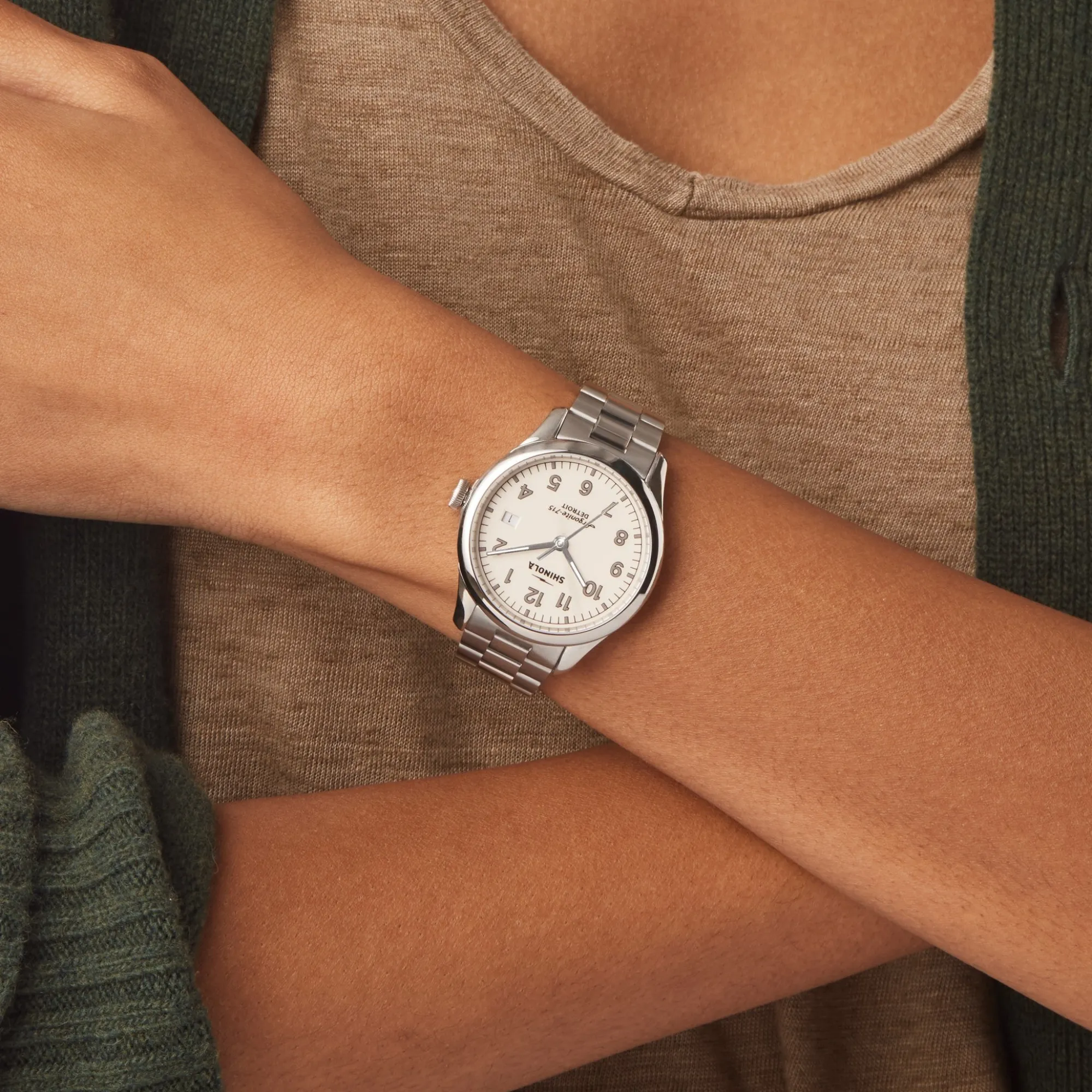 Shinola Personalizable|Men'S Watches|Vinton Watch Alabaster
