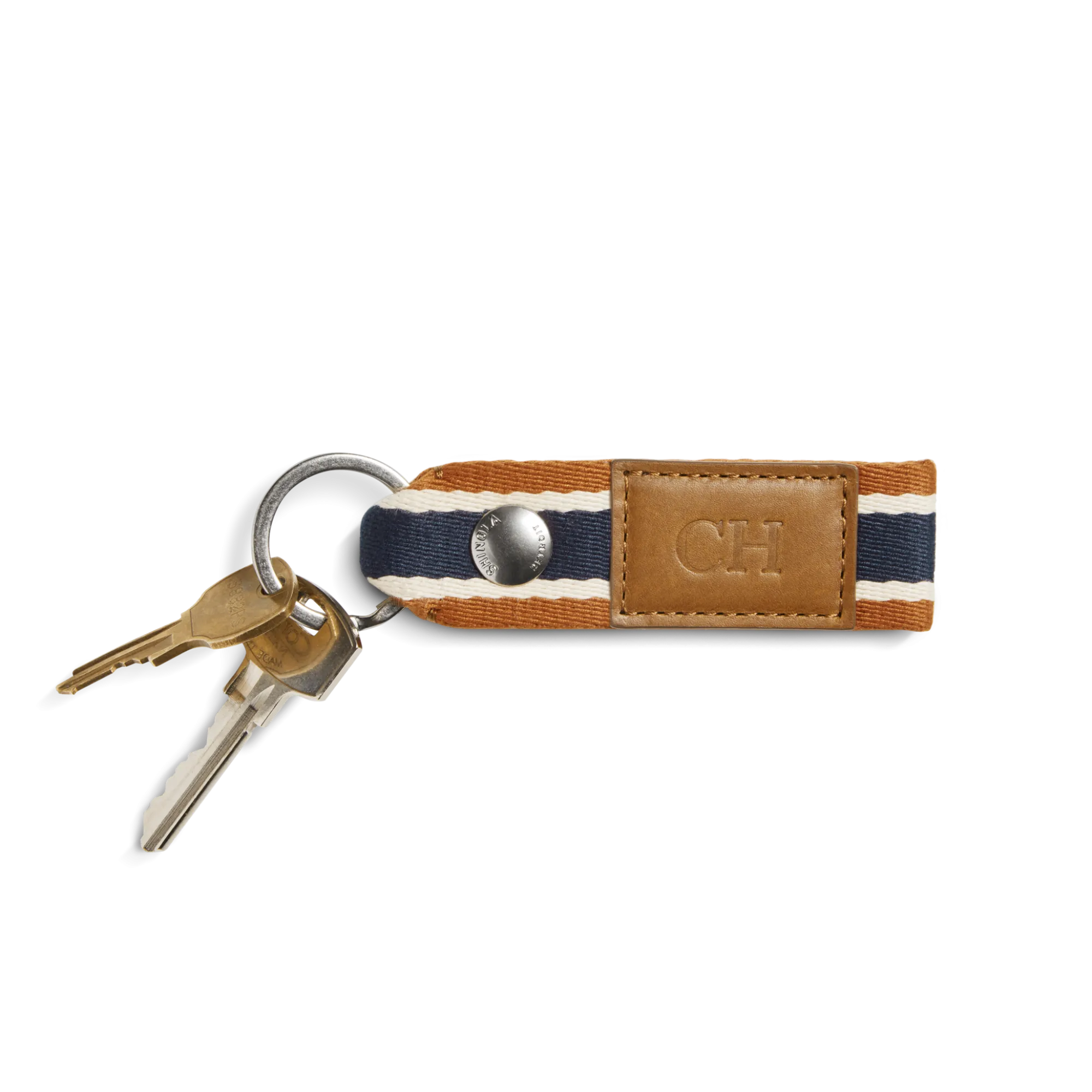 Shinola Monogrammable|Personalizable|Webbing Keychain