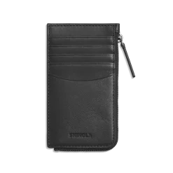 Shinola Monogrammable|New Arrivals|Zip Around Card Case Black