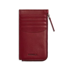 Shinola Monogrammable|New Arrivals|Zip Around Card Case Ruby